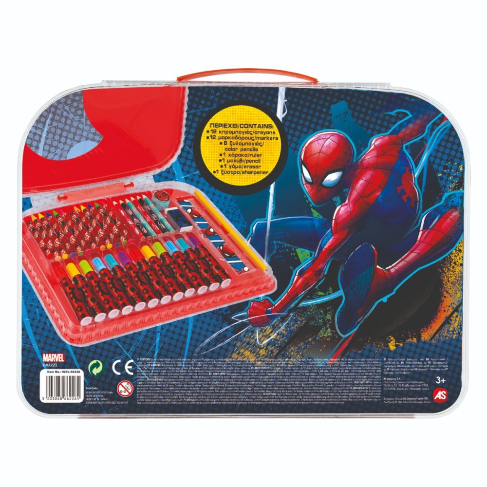 Комплект за рисуване в чантичка, Art Case, Marvel Spiderman