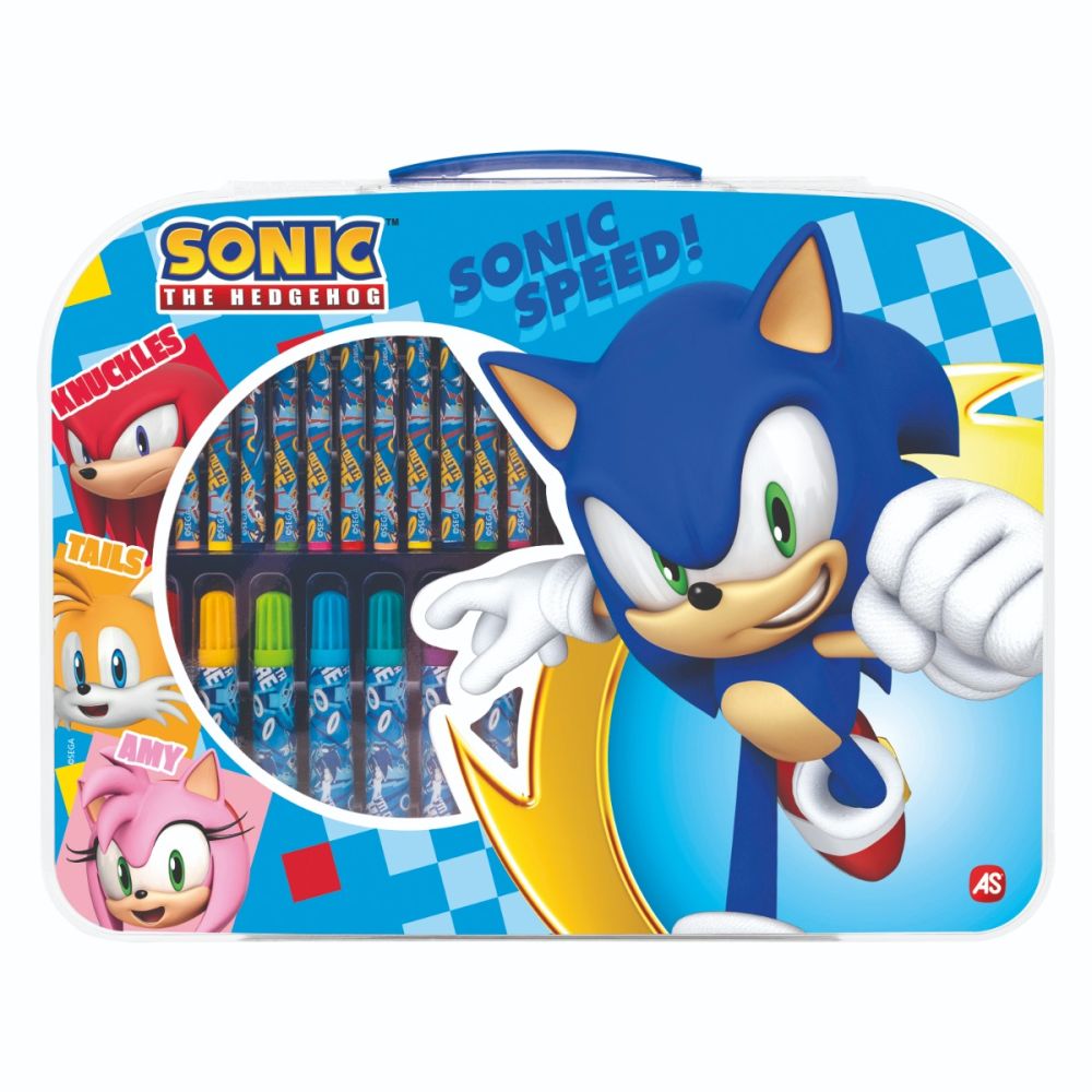 Комплект за рисуване в чантичка, Art Case, Sonic The Hedgehog