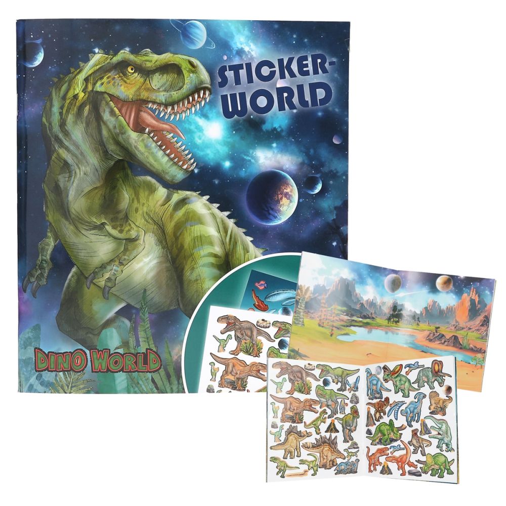 Книжка със стикери, Depesche, Dino World Galaxy