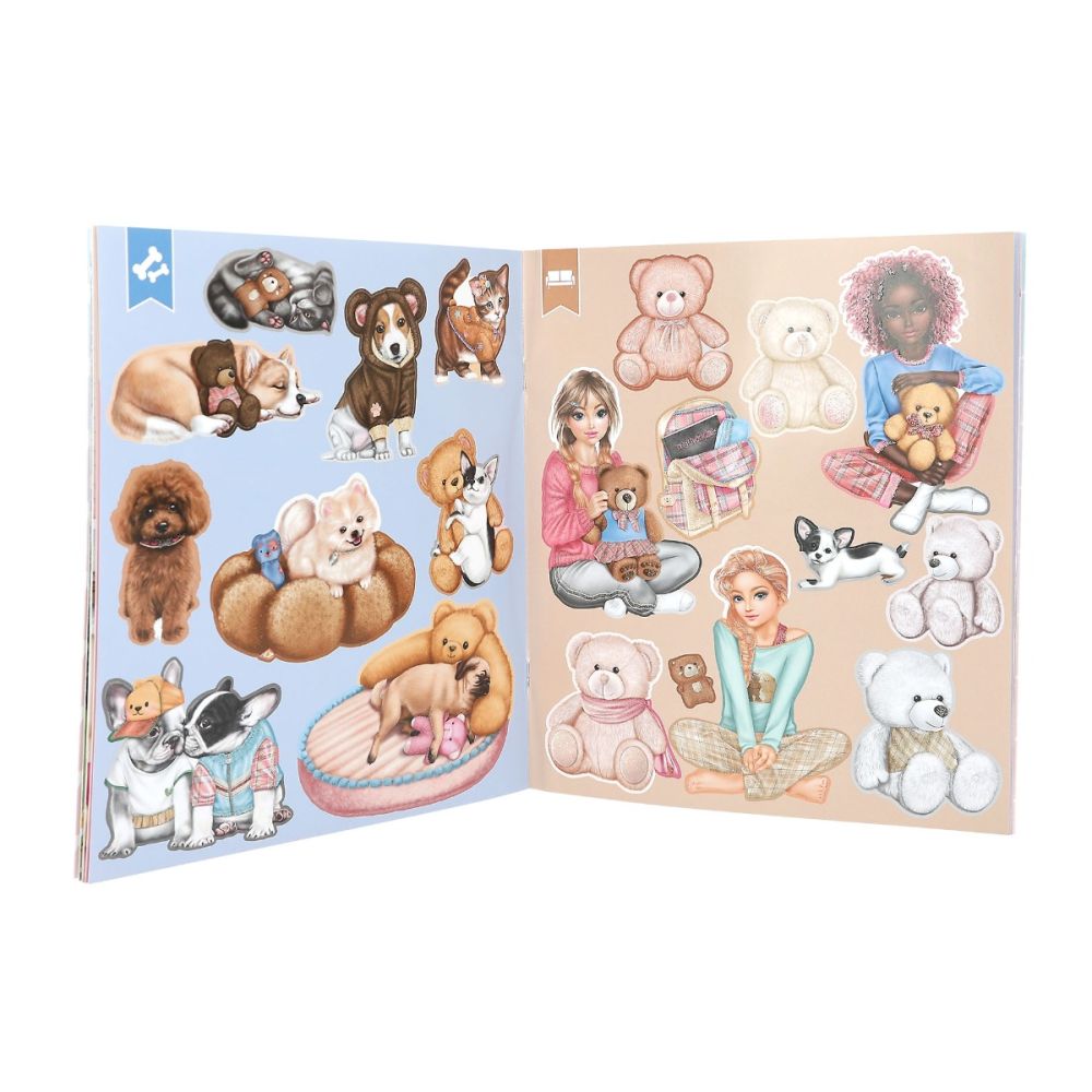 Книжка със стикери, Depesche, TOPModel, Team Teddy