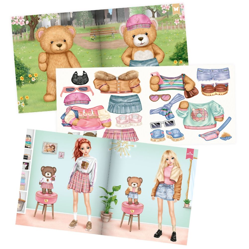 Книжка със стикери, Depesche, TOPModel, Team Teddy