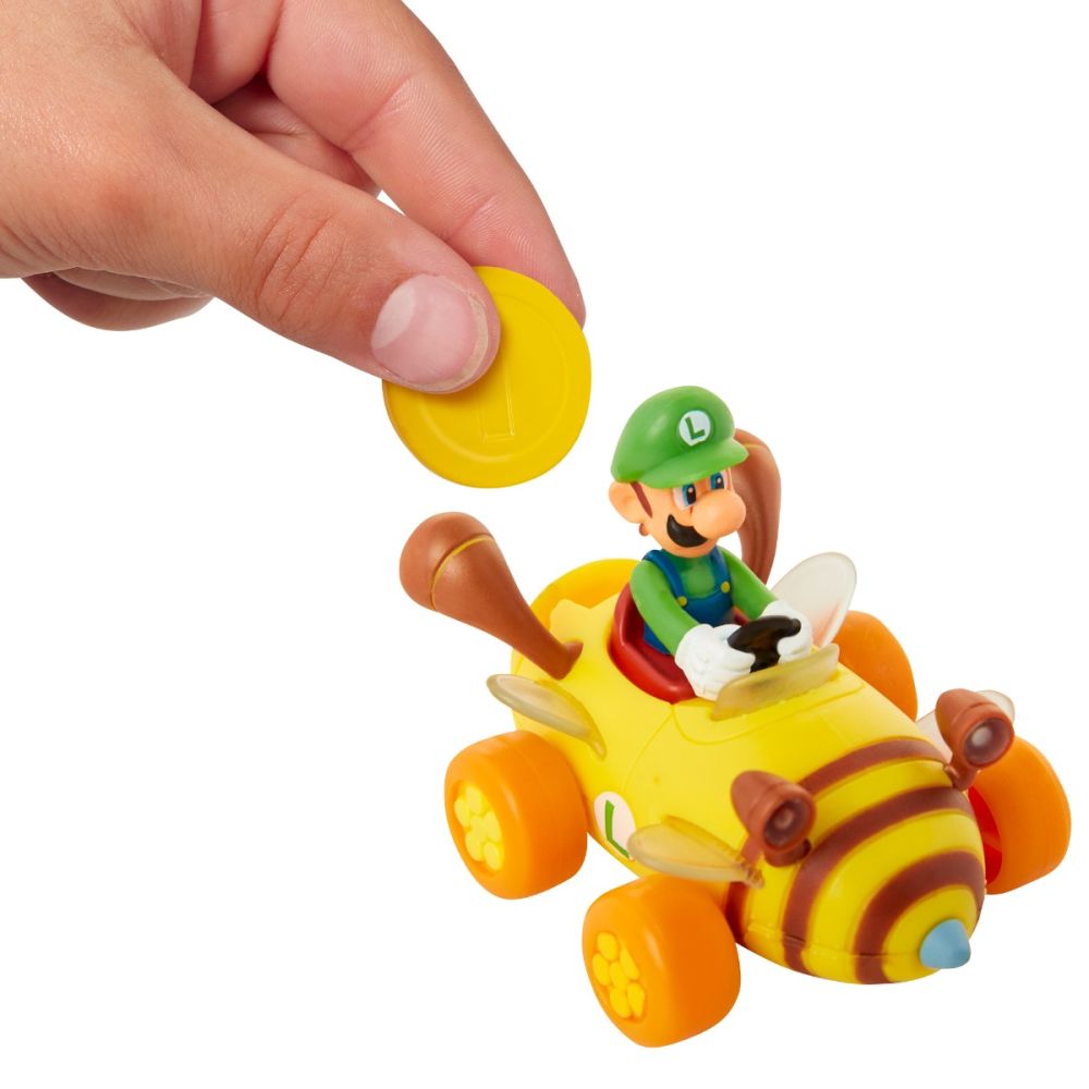 Фигурка с количка, Super Mario Nintendo, Luigi