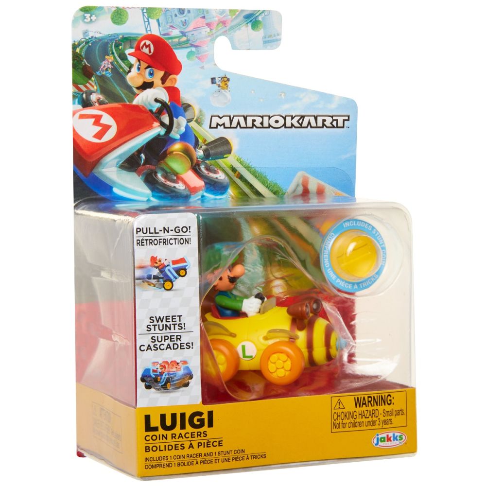 Фигурка с количка, Super Mario Nintendo, Luigi