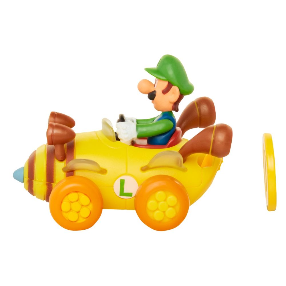 Фигурка с количка, Super Mario Nintendo, Luigi