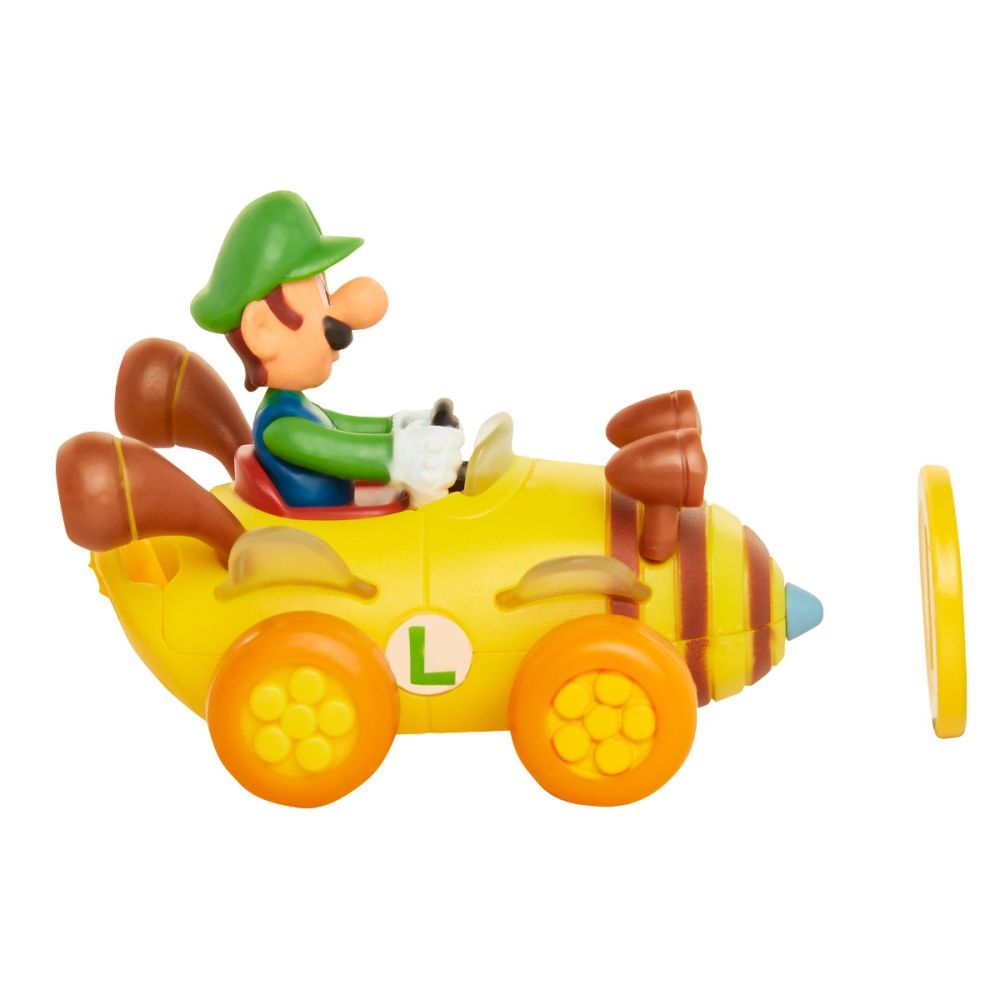 Фигурка с количка, Super Mario Nintendo, Luigi