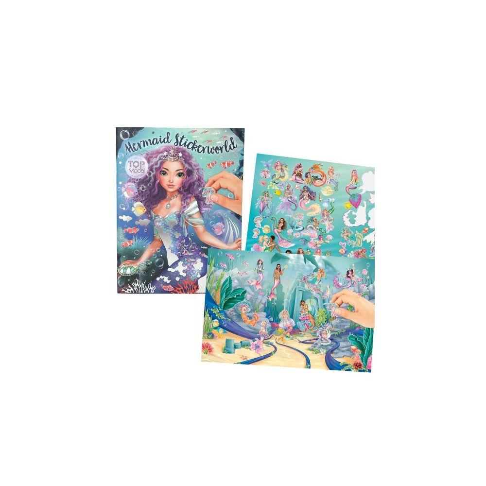 Книжка със стикери, Depesche, Top Model, Metallic Mermaid