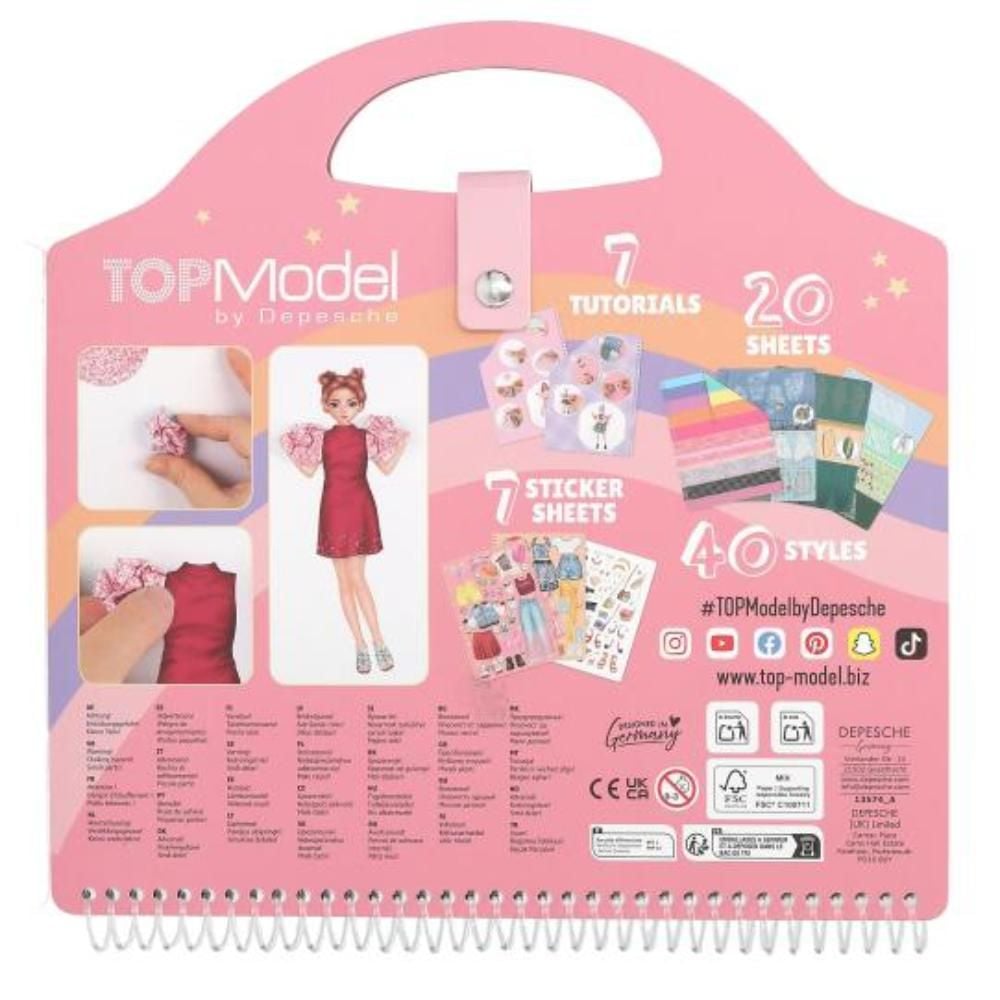 Книжка със стикери, Depesche, TopModel, Dress Me Up Collage
