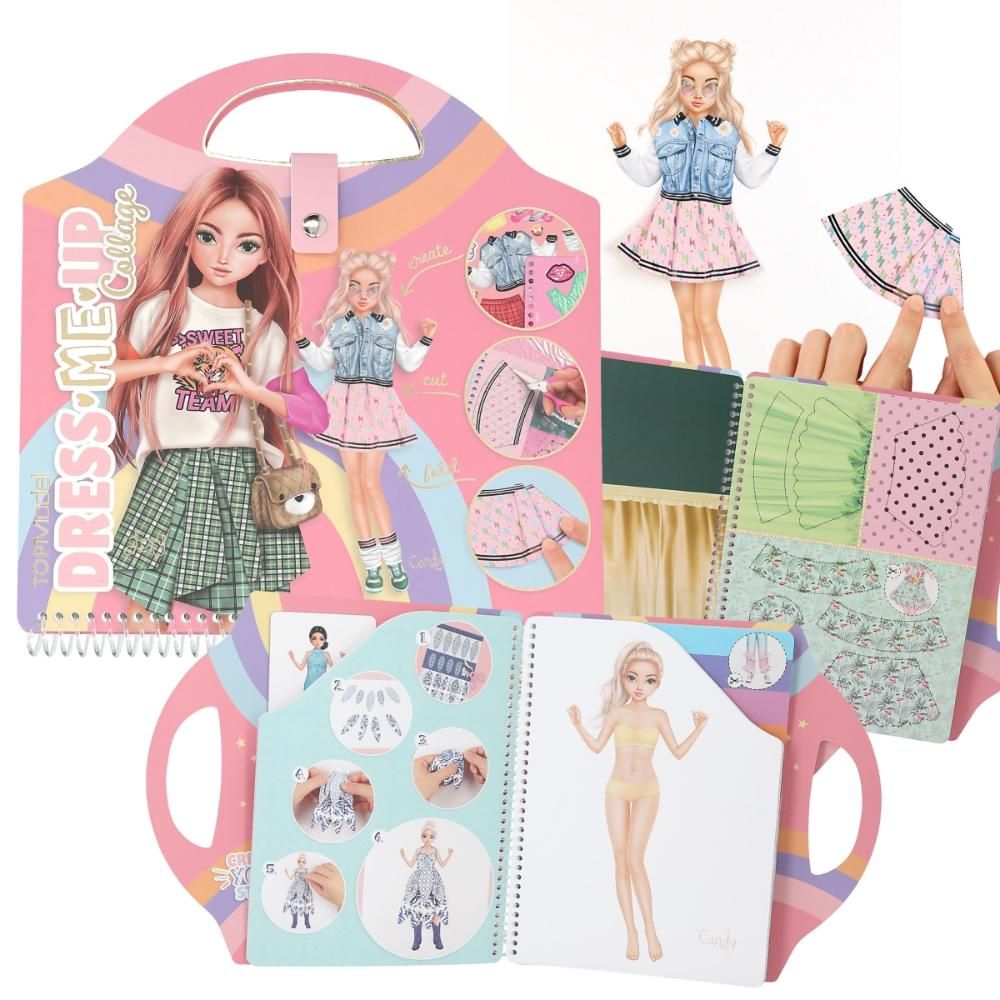 Книжка със стикери, Depesche, TopModel, Dress Me Up Collage