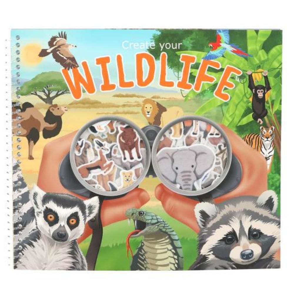 Книжка със стикери, Depesche, Create Your Wild Live