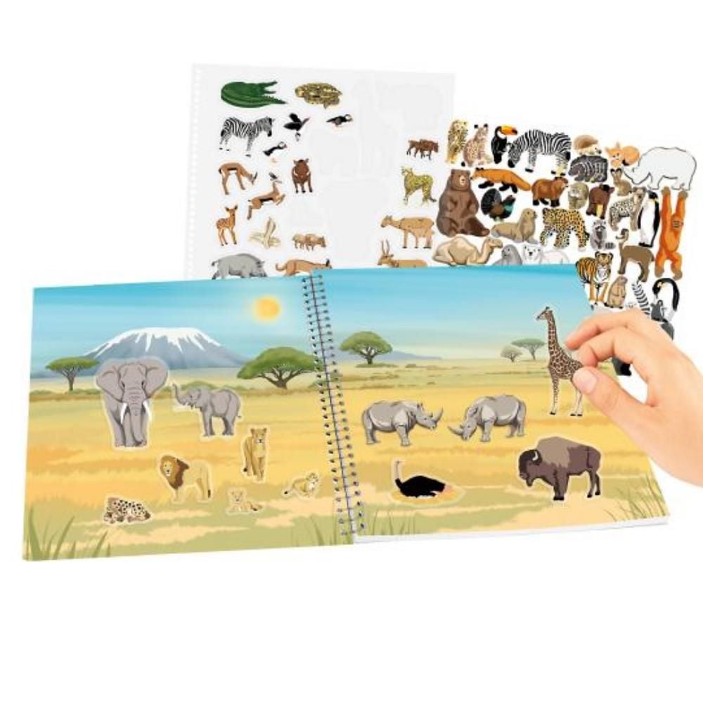 Книжка със стикери, Depesche, Create Your Wild Live