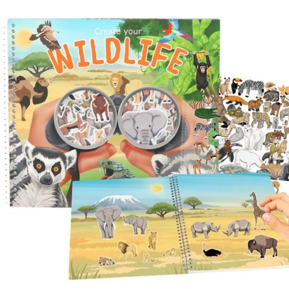 Книжка със стикери, Depesche, Create Your Wild Live