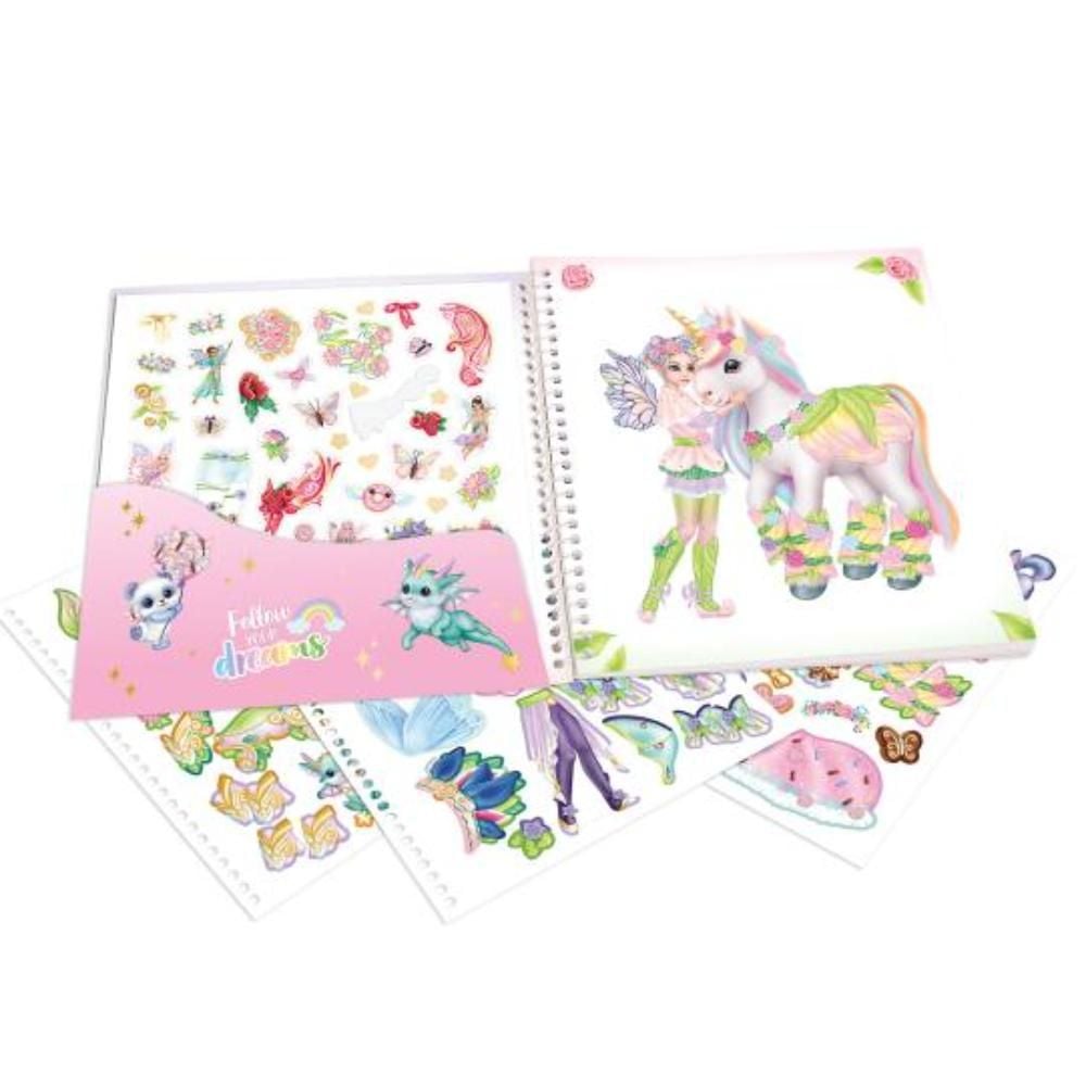 Книжка със стикери, Depesche, Dress Me Up Ylvi