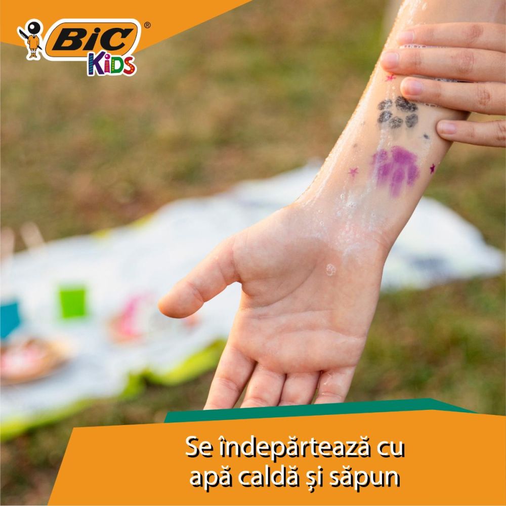 Комплект 5 броя печати за временни татуировки, Bic Kids