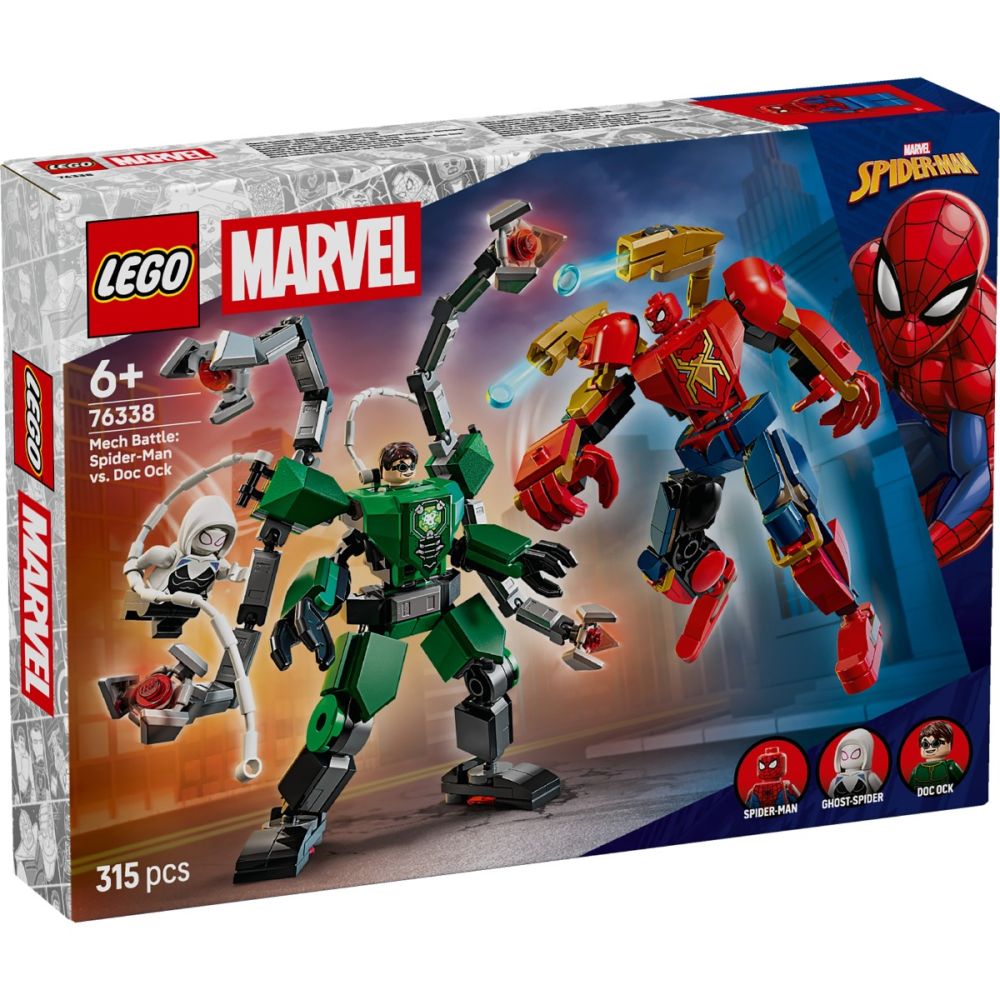 LEGO® Super Heroes - Битка с роботи: Спайдърмен срещу Док Ок (76338)