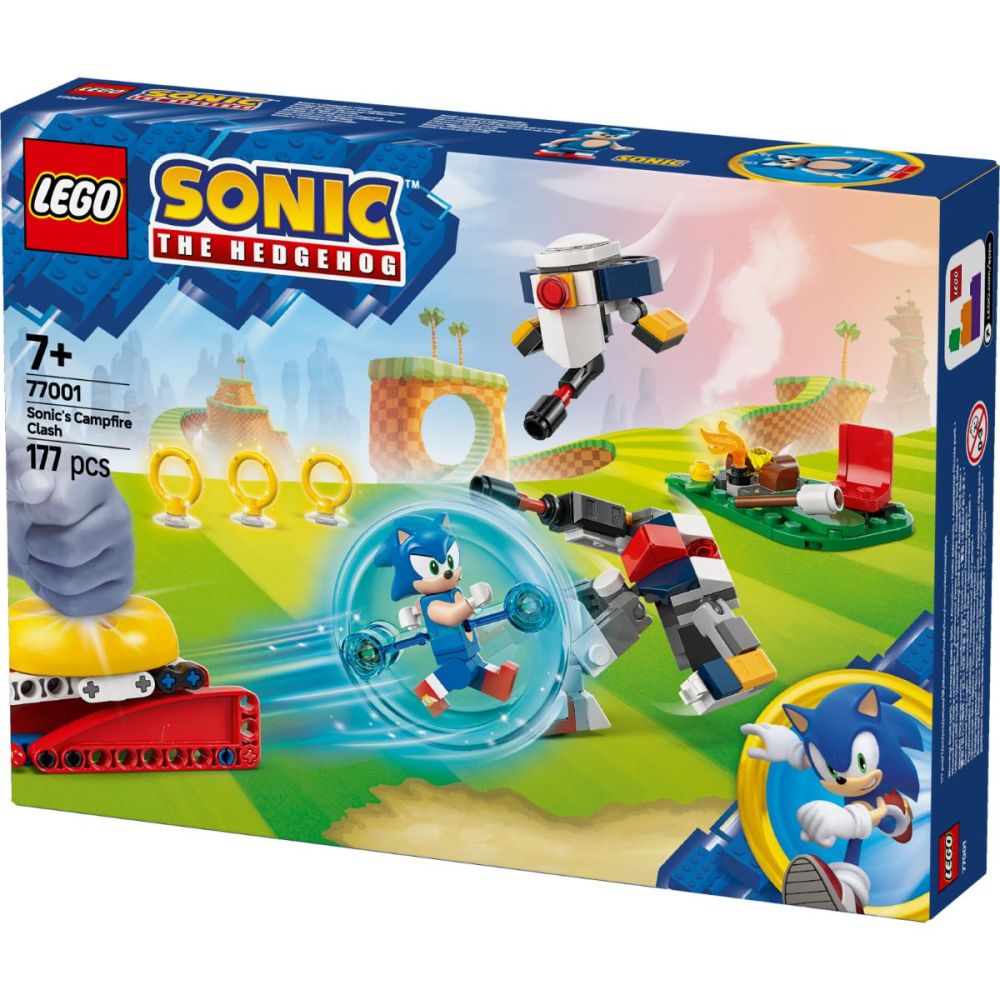 LEGO® Sonic The Hedgehog - Сблъсък край лагерния огън на Sonic (77001)