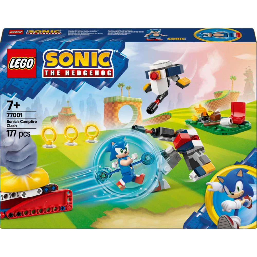 LEGO® Sonic The Hedgehog - Сблъсък край лагерния огън на Sonic (77001)