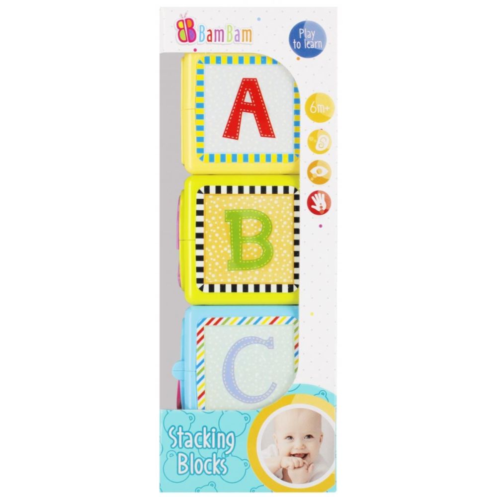 Комплект 3 образователни кубчета, BamBam