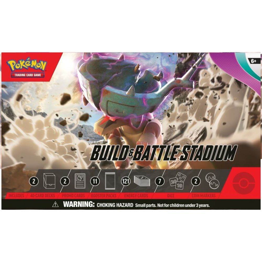 Комплект карти за игра в кутия, Pokemon TCG, Paldea Evolved, Build & Battle Stadium, SV02