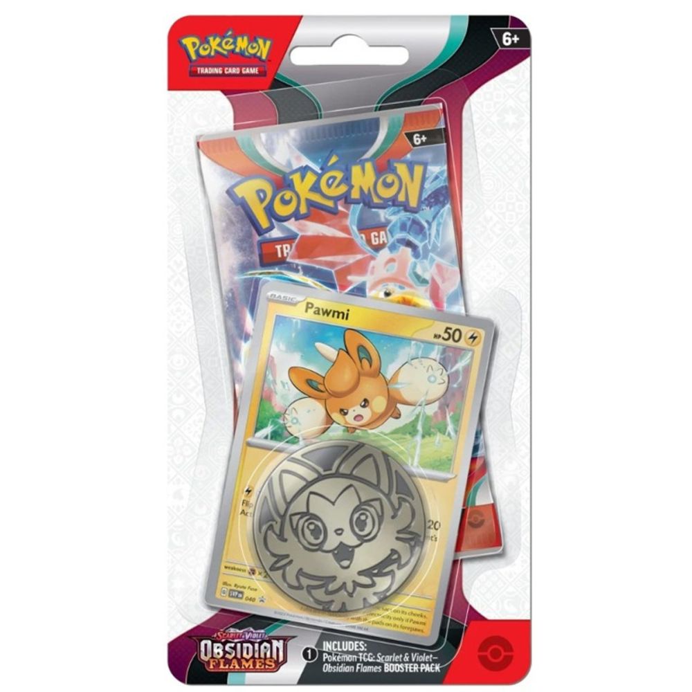 Комплект 11 карти за игра, Pokemon, Checklane Obsidian Flames, SV03