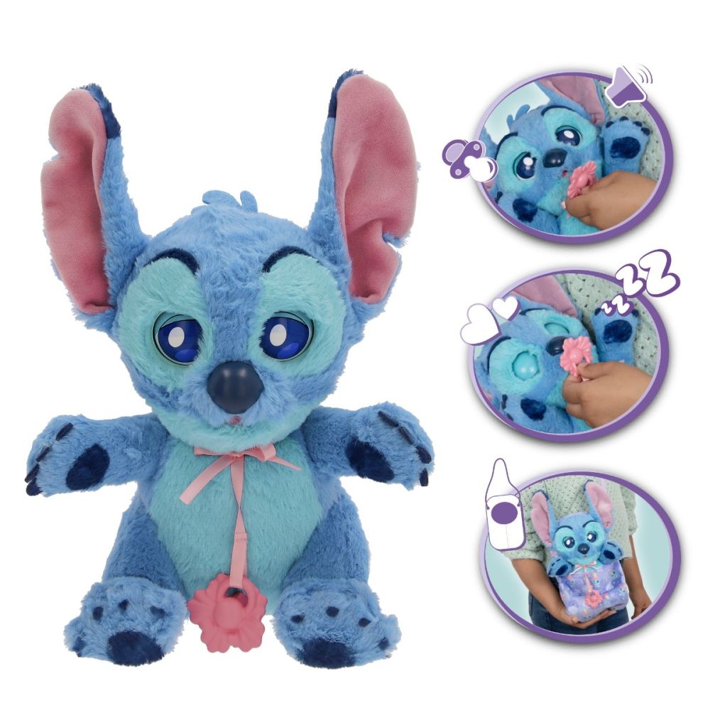 Интерактивна плюшена играчка, Baby Paws, Disney Stitch, 24 см