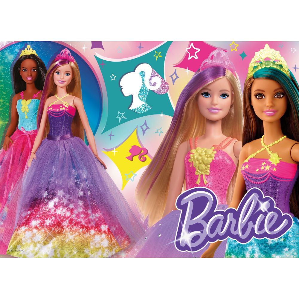 Подови пъзели Lisciani, Barbie, Макси, 4 x 48 части