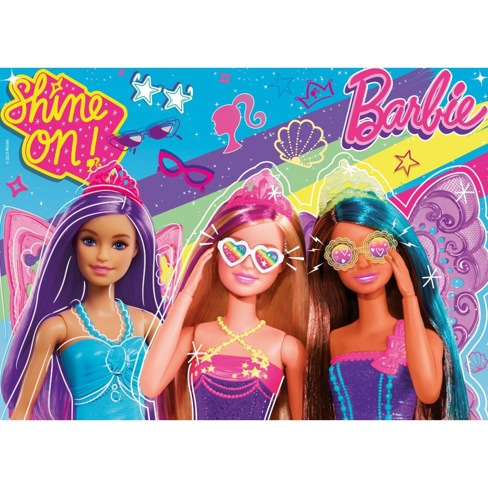 Подови пъзели Lisciani, Barbie, Макси, 4 x 48 части