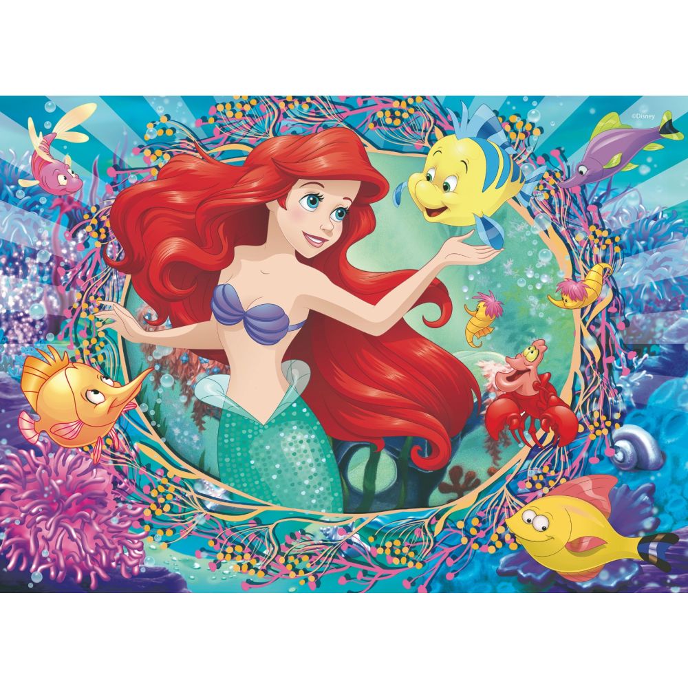 Пъзел 2 в 1 Lisciani Disney Princess, Ariel, M-Plus, 48 части