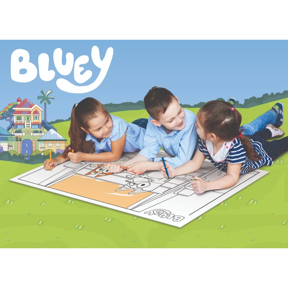 Пъзел 2 в 1 Lisciani Bluey, Mr Monkey Jocks, M-Plus, 24 части