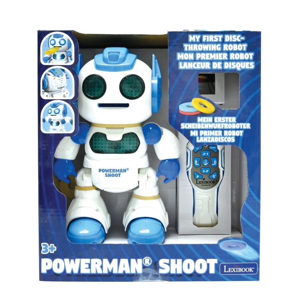 Интерактивен робот с дистанционно, Lexibook, Powerman Shoot