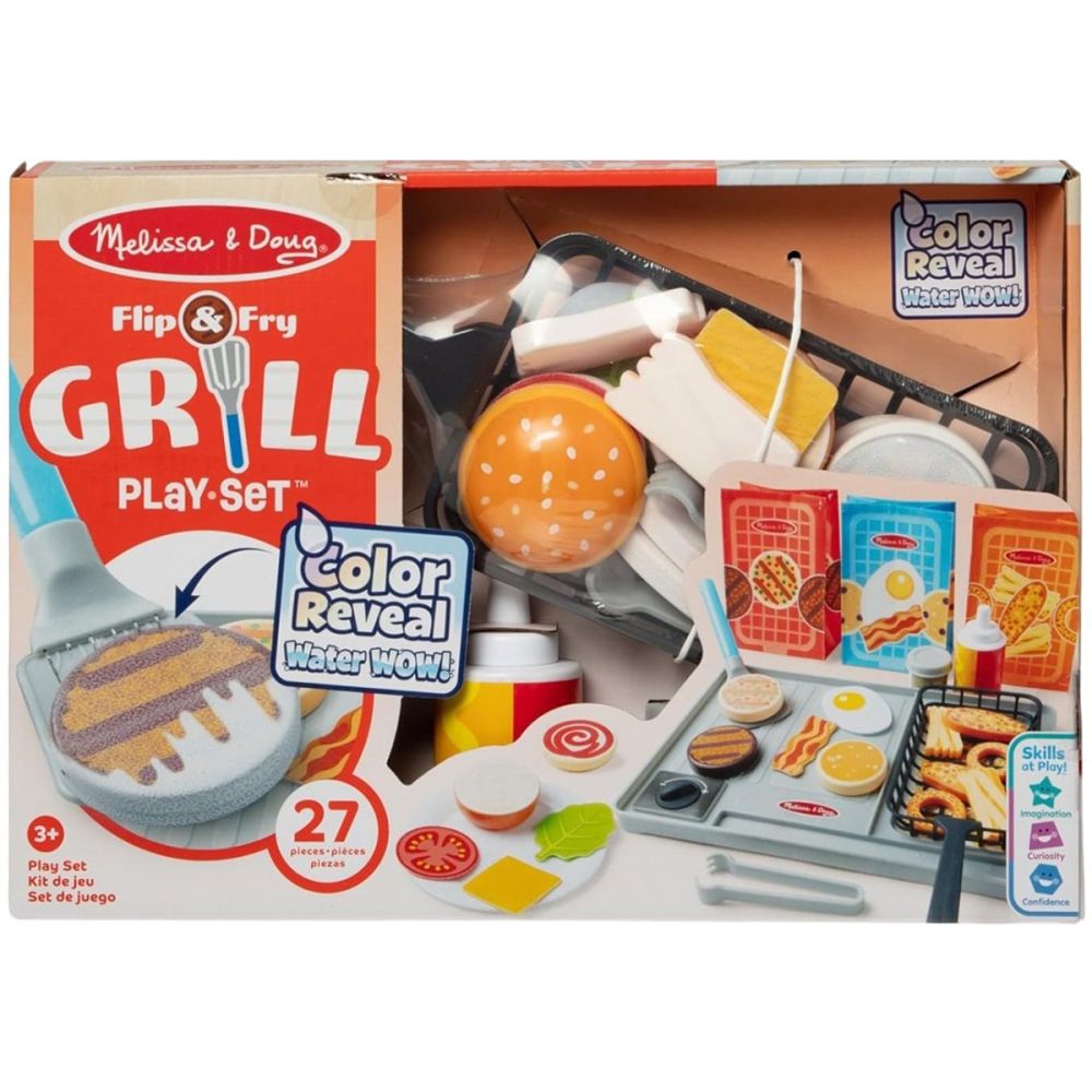 Комплект за игра, Melissa & Doug, Flip And Fry, 27 части, 6074893