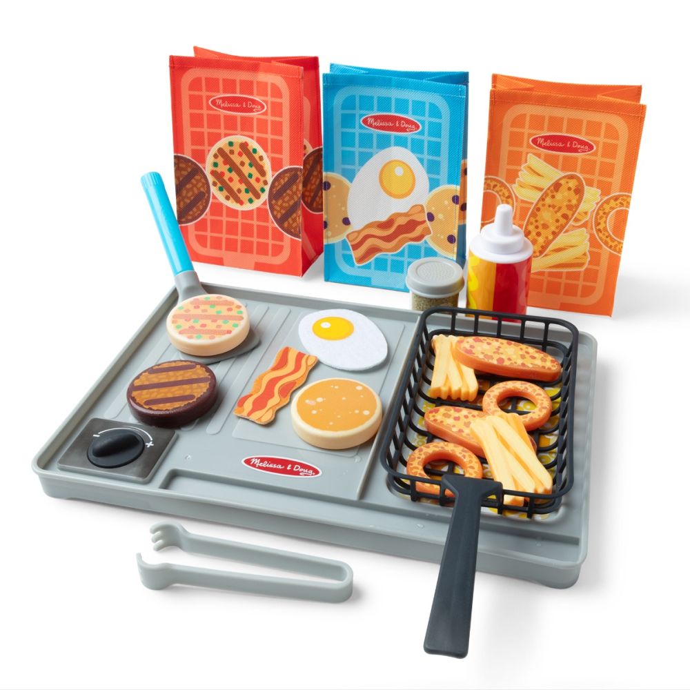Комплект за игра, Melissa & Doug, Flip And Fry, 27 части, 6074893