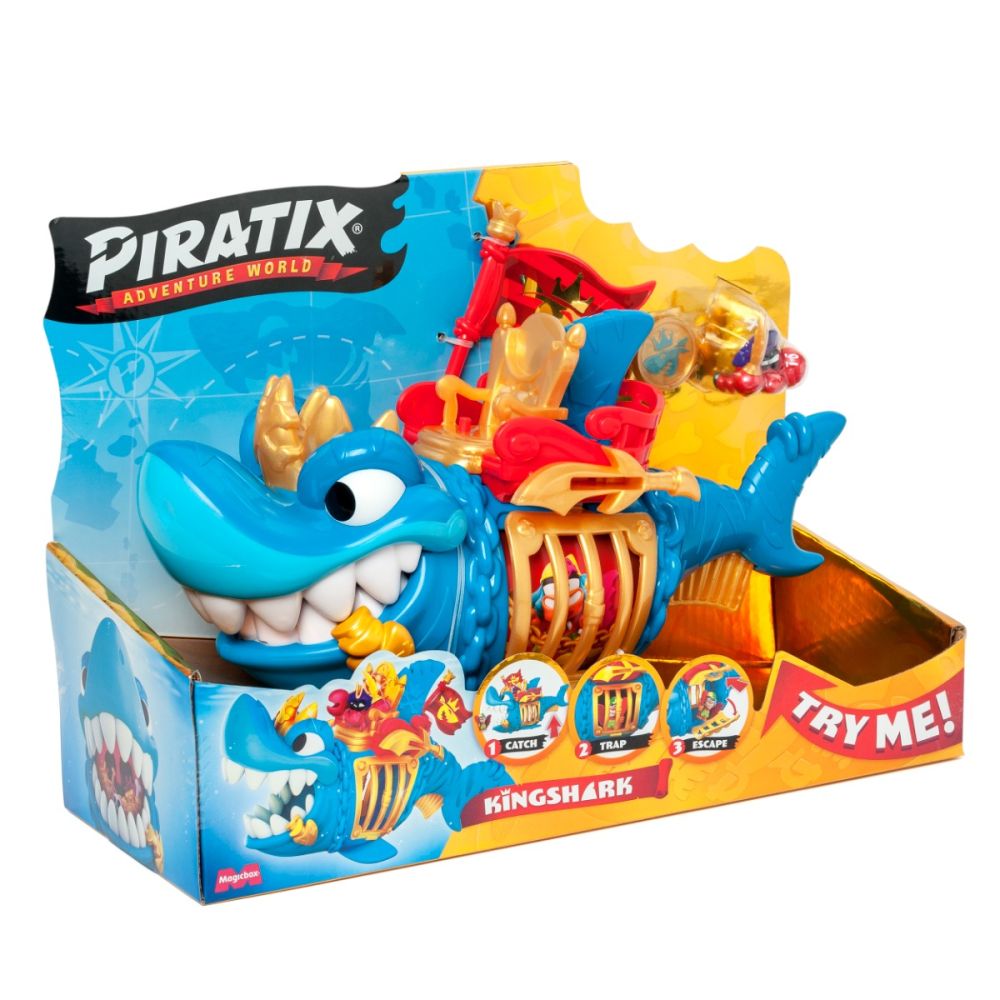 Комплект за игра с фигурка, Piratix, King Shark