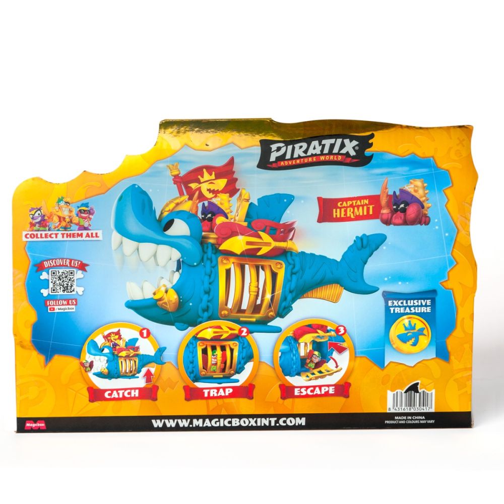 Комплект за игра с фигурка, Piratix, King Shark