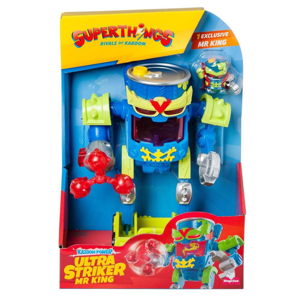 Робот с фигурка, Superthings, Ultra Striker Mr King