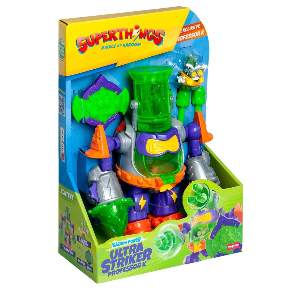 Робот с фигурка, Superthings, Ultra Striker Professor K