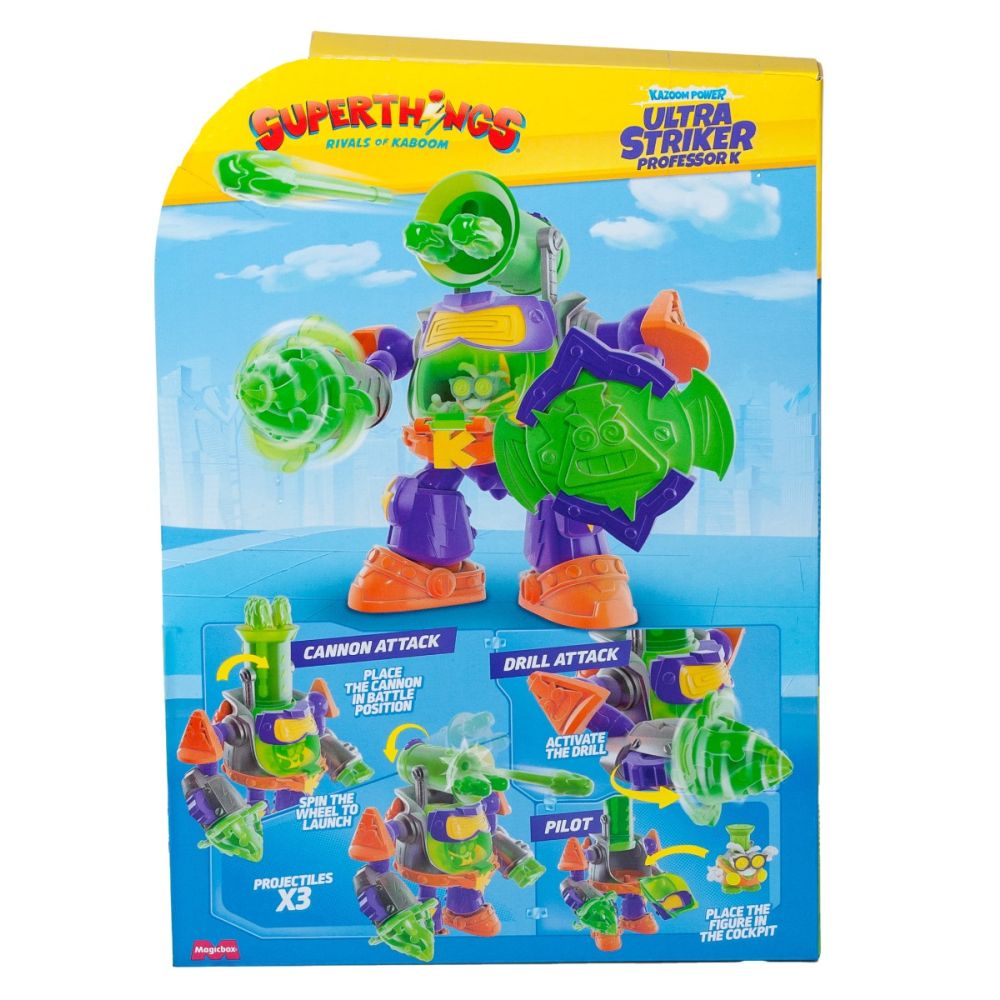 Робот с фигурка, Superthings, Ultra Striker Professor K