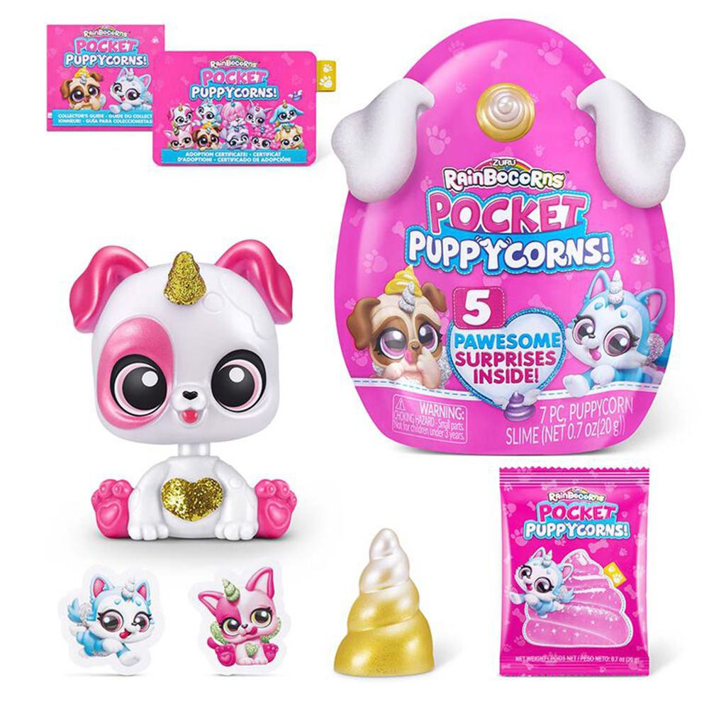 Фигурка изненада, Rainbocorns, Pocket Puppycorns