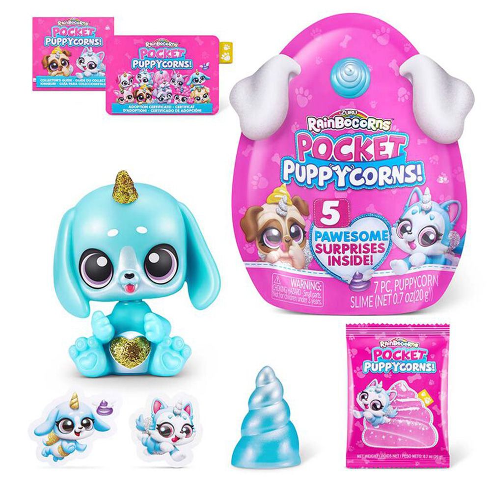 Фигурка изненада, Rainbocorns, Pocket Puppycorns