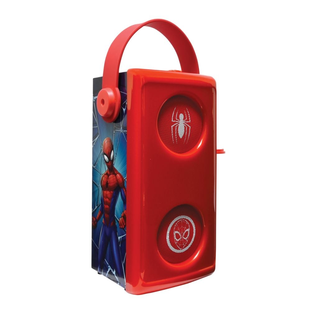 Безжична тонколона с микрофон и светлини, Lexibook, Spiderman