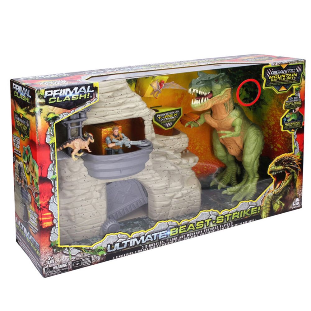 Интерактивен комплект за игра с динозавър, Lanard Toys, Primal Clash, Ultimate Beast Strike