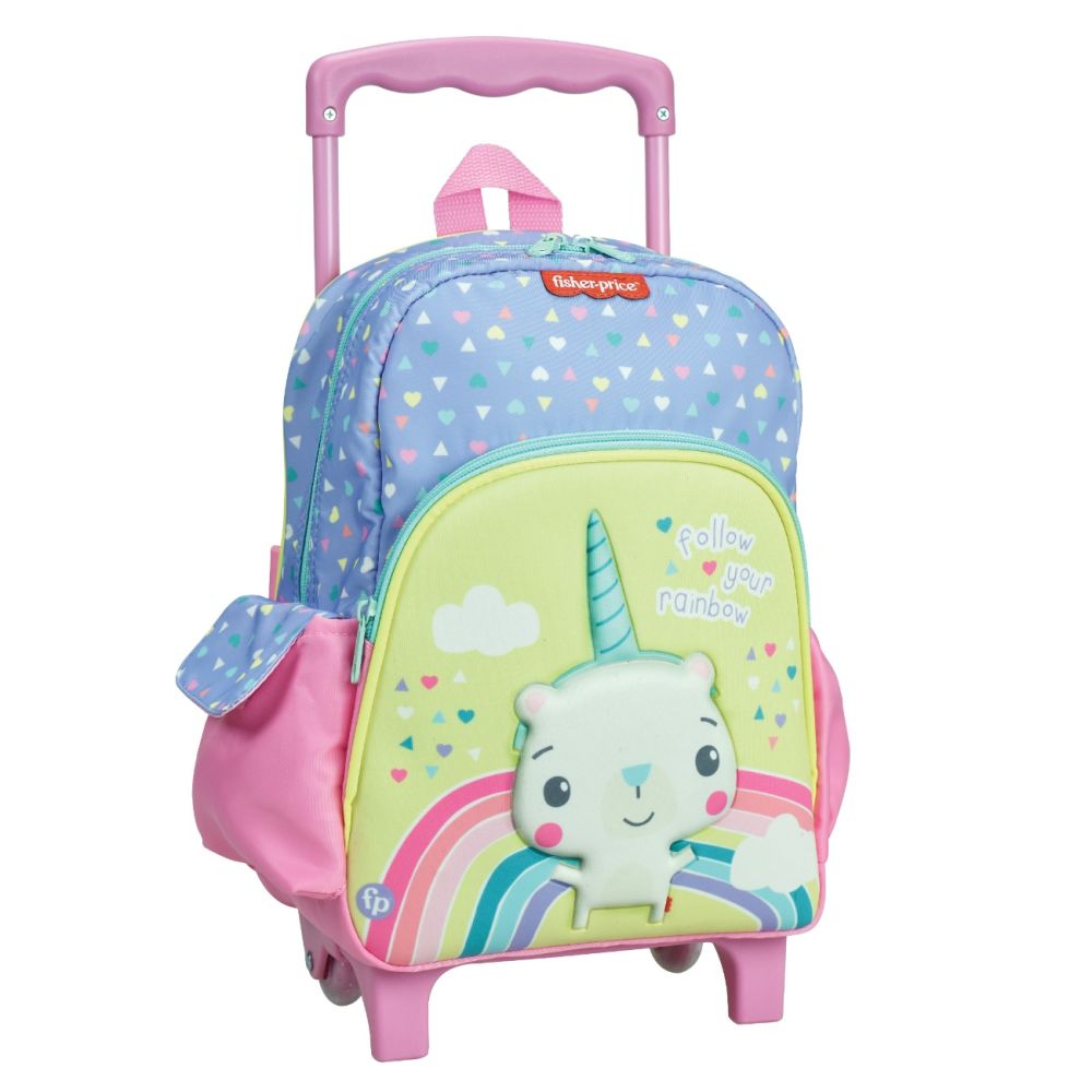 Раница за детска градина тип куфар с 1 отделение, Fisher Price, Unicorn