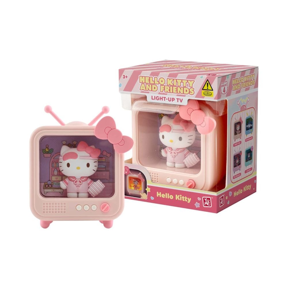 Лампа с фигурка, Yume, Hello Kitty and Friends, Light-up TV, Hello Kitty