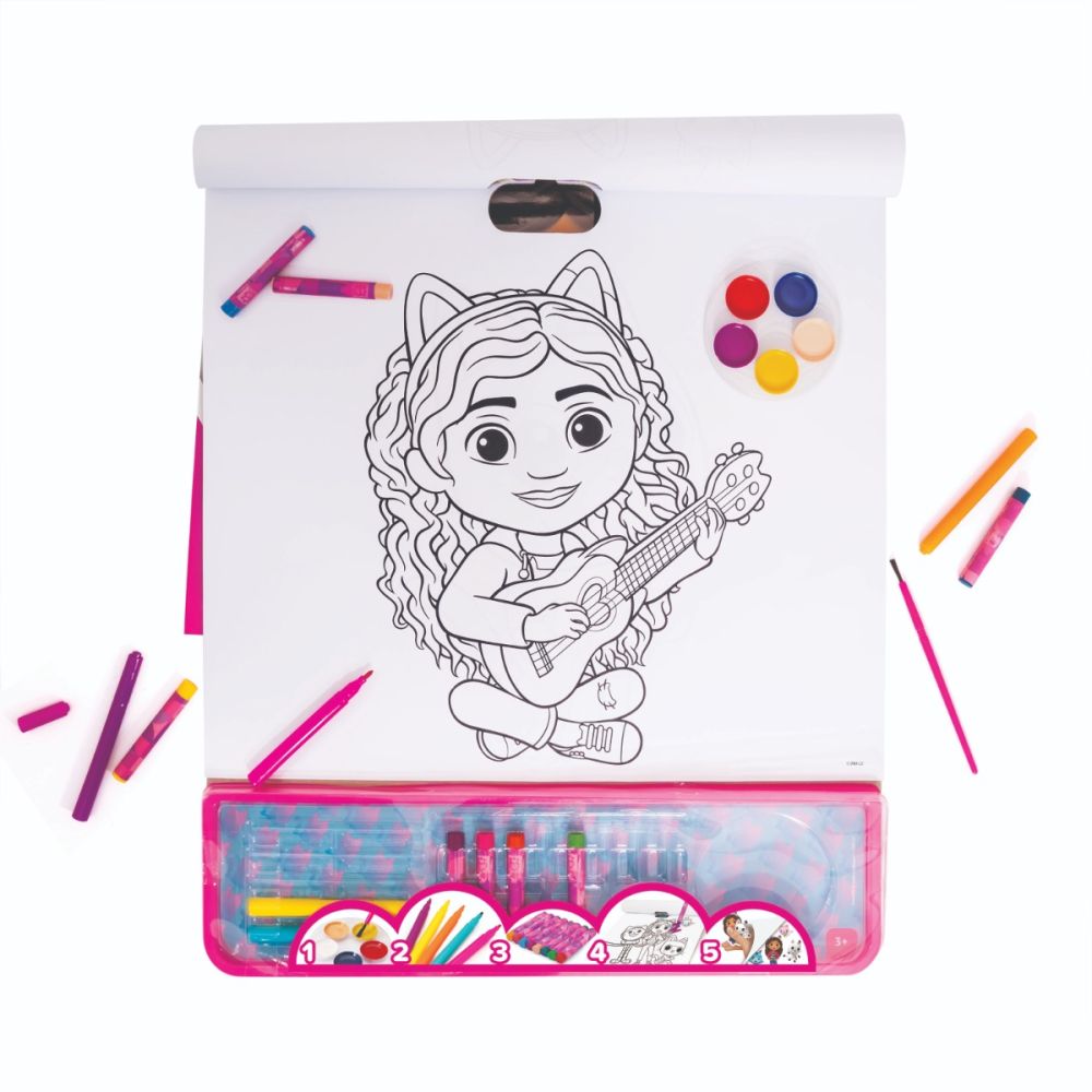 Комплект за рисуване, Gabbys Dollhouse, Giga Block 5 в 1