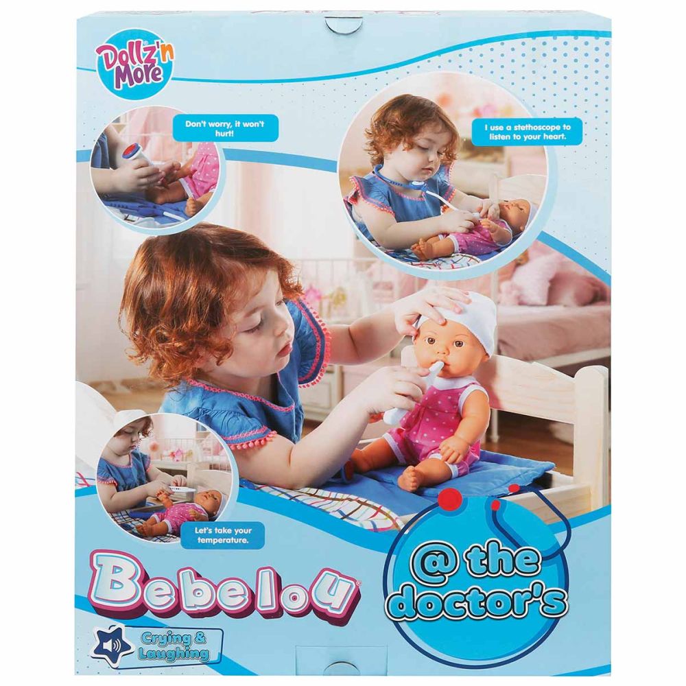 Кукла бебе, Dollzn More, Bebelou на доктор, 35 см, зелено