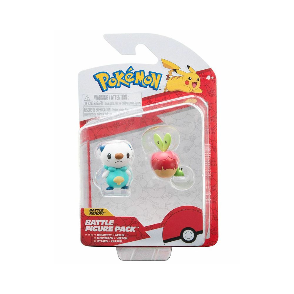 Комплект подвижни фигурки Pokemon S2, Oshawott и Applin