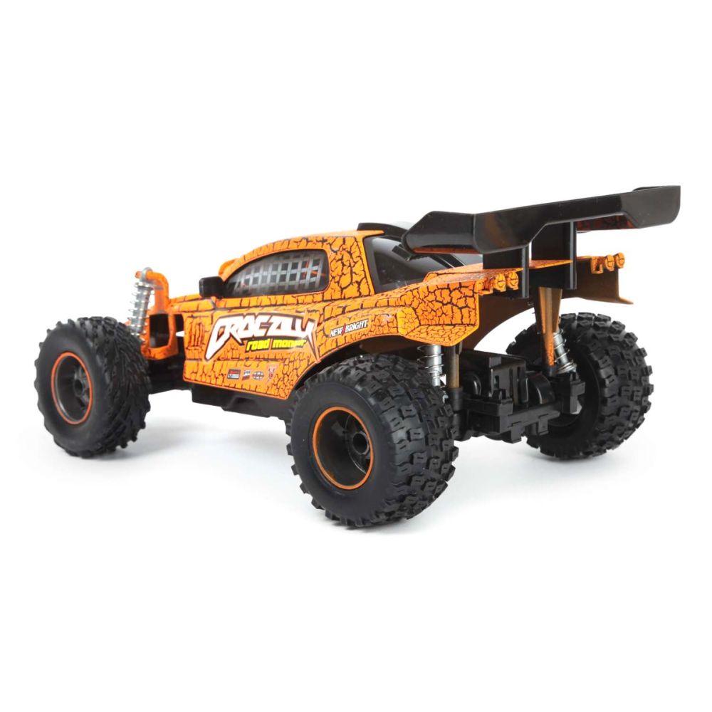 Количка с дистанционно, New Bright, Monster, CrocZilla, 1:16, Оранжева