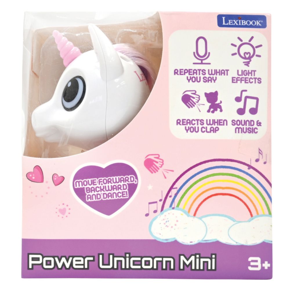 Интерактивна играчка със светлини и звуци, Lexibook, Power Unicorn Mini