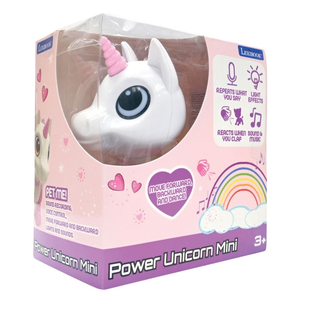 Интерактивна играчка със светлини и звуци, Lexibook, Power Unicorn Mini