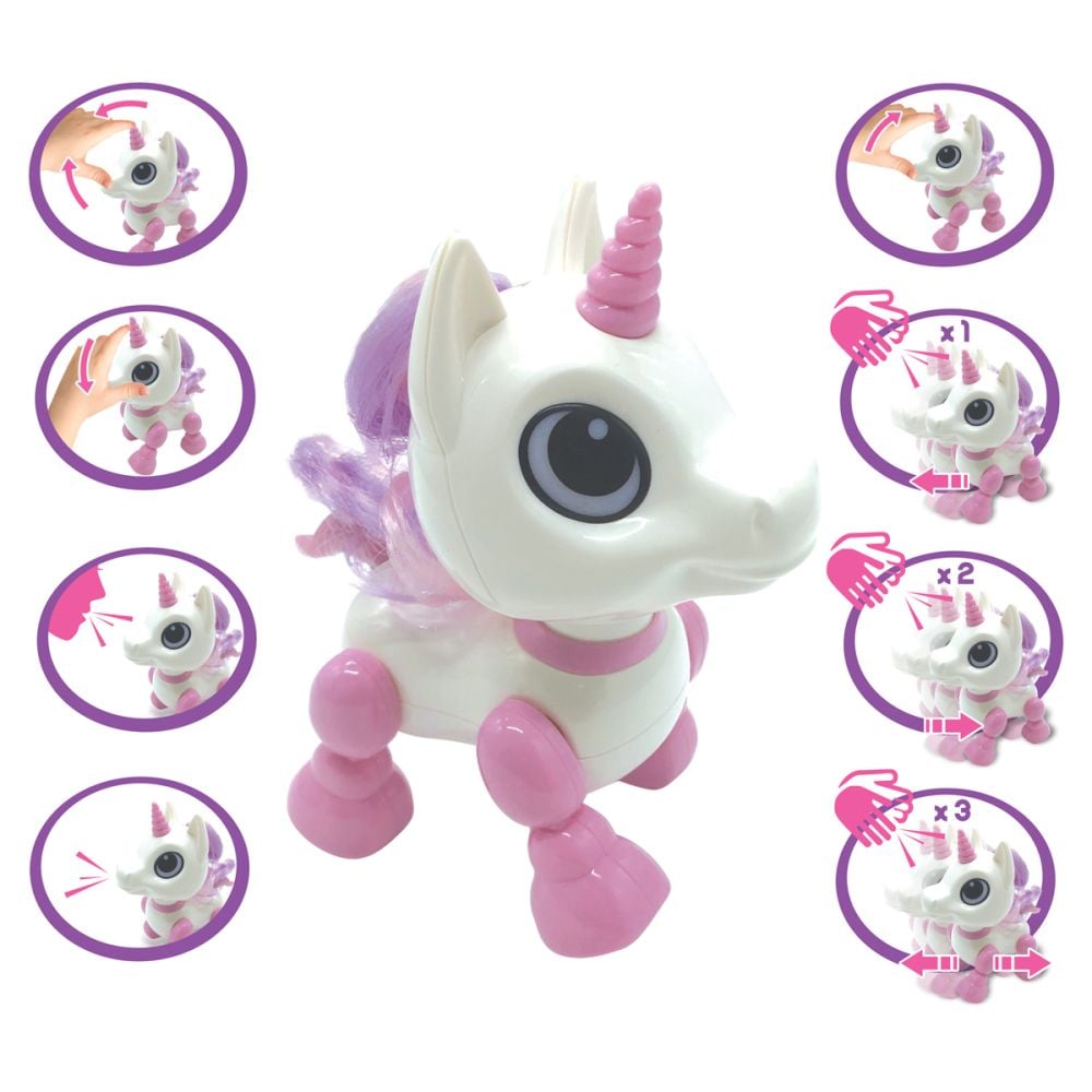 Интерактивна играчка със светлини и звуци, Lexibook, Power Unicorn Mini