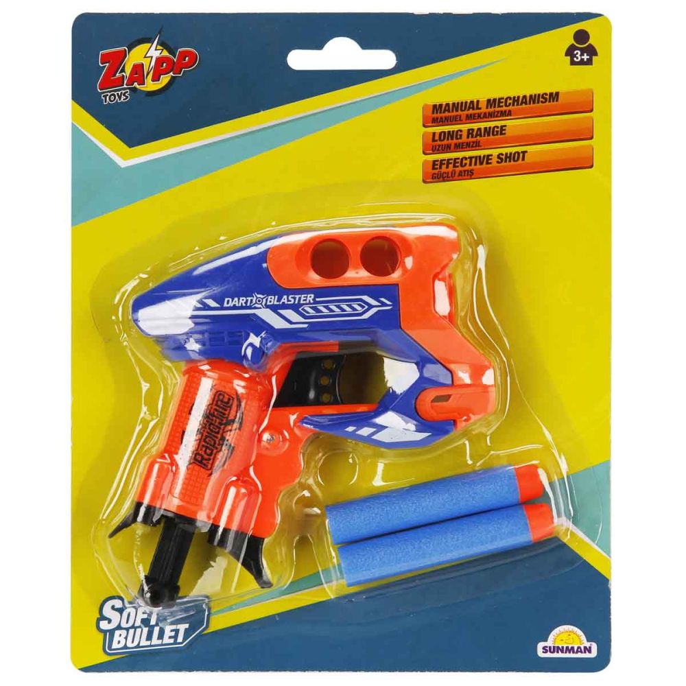 Мини пистолет с 2 меки стрелички, Zapp Toys, Dart Blaster